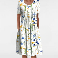 Evalisse | Flattering Midi Layered Dress