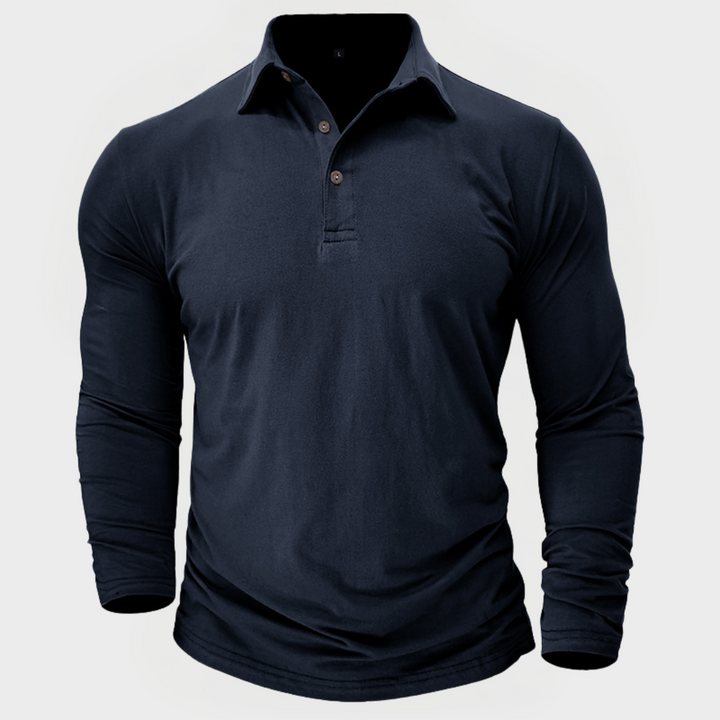 Grant™ | The Long-Sleeve Cotton Polo