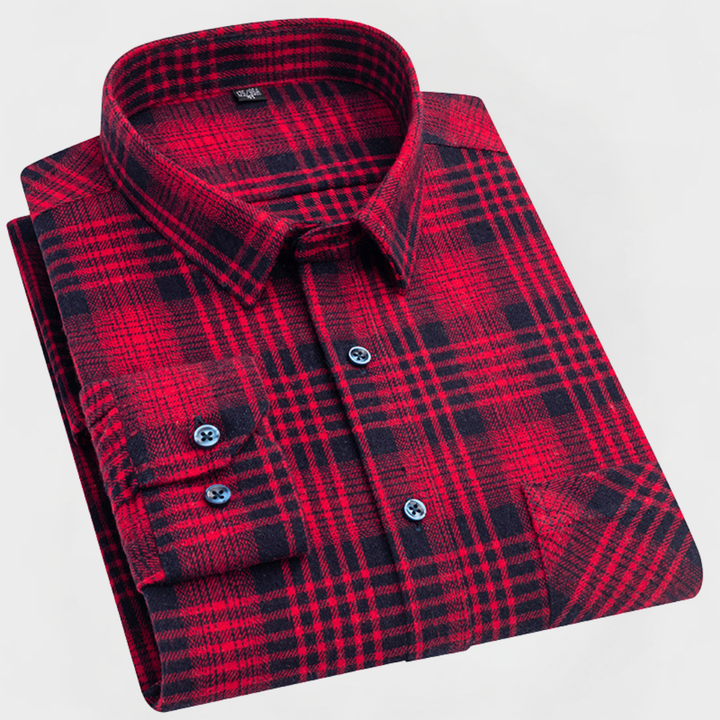 Reed™ | Men’s Checked Cotton Flannel Shirt