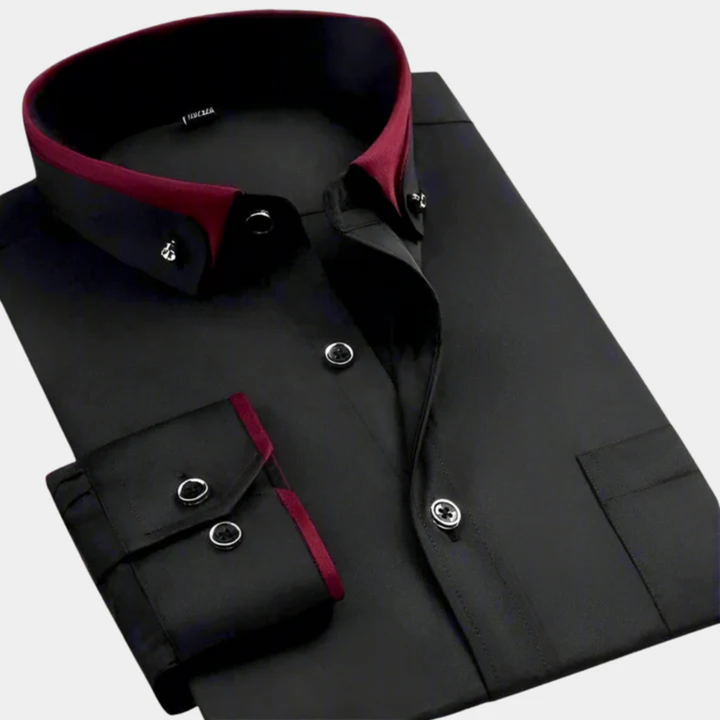 Ethan™ | Refined Contrast Collar Shirt