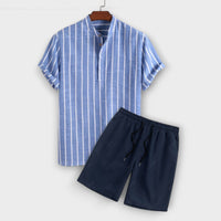 Austin™ | Linen Striped Shirt & Shorts