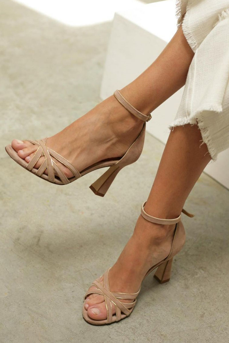 Marona | Patchwork Sandal Heels