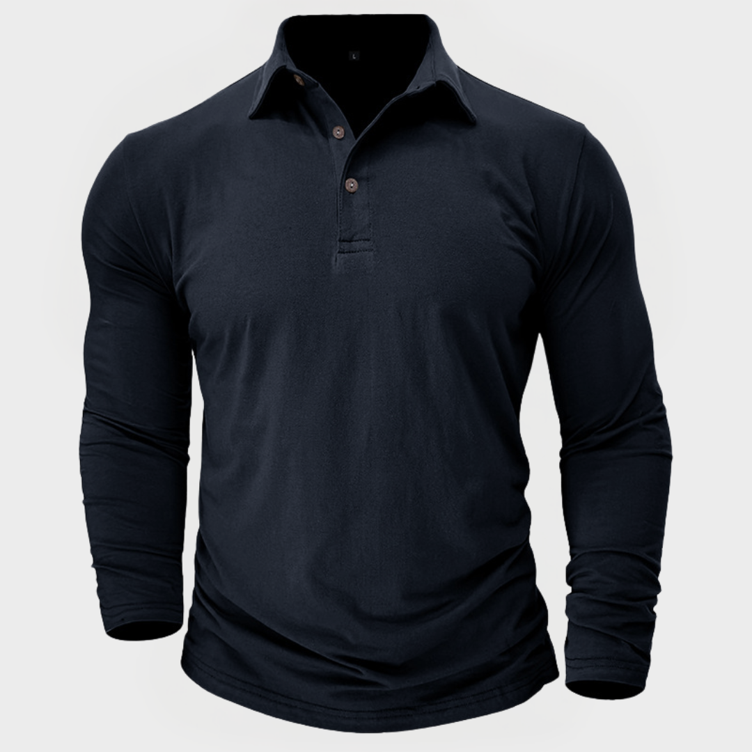Grant™ | The Long-Sleeve Cotton Polo
