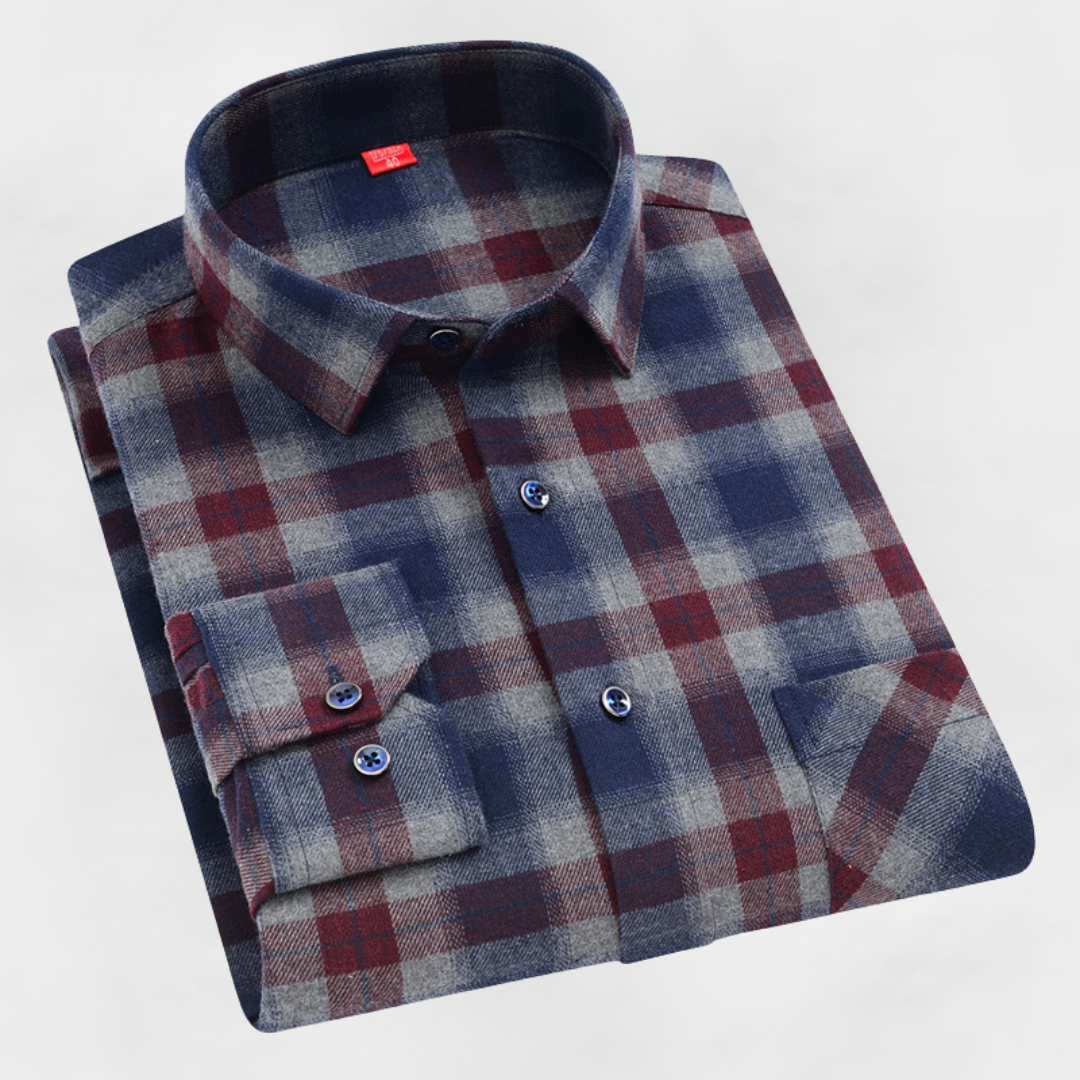Reid™ | Premium Cotton Check Shirt