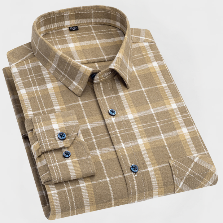 Reed™ | Men’s Checked Cotton Flannel Shirt