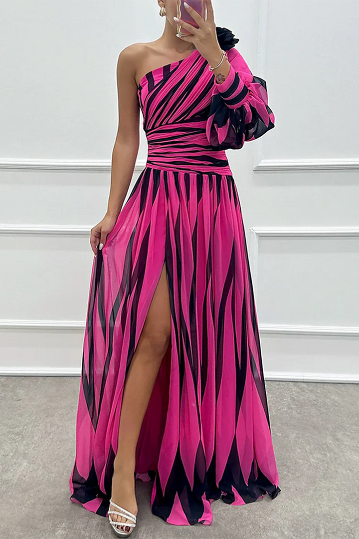 PHOEBE | ONE SHOULDER MAXI DRESS