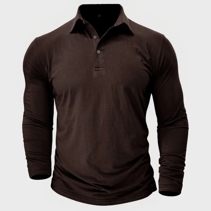 Grant™ | The Long-Sleeve Cotton Polo