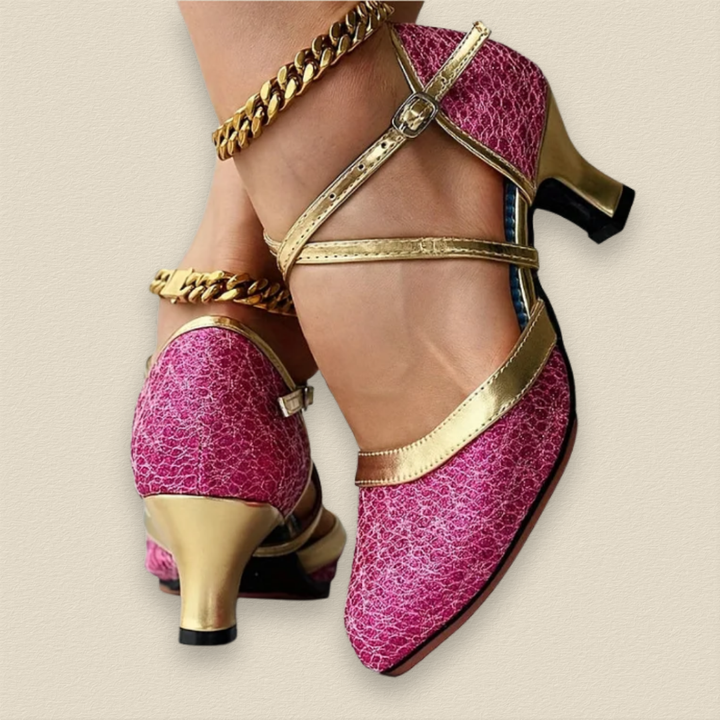 Seraphyne | Elegant Heeled Shoes with Double Straps
