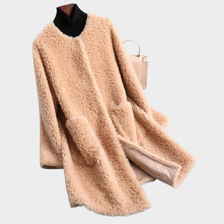 Coralie | Sophisticated Faux Fur Teddy Coat