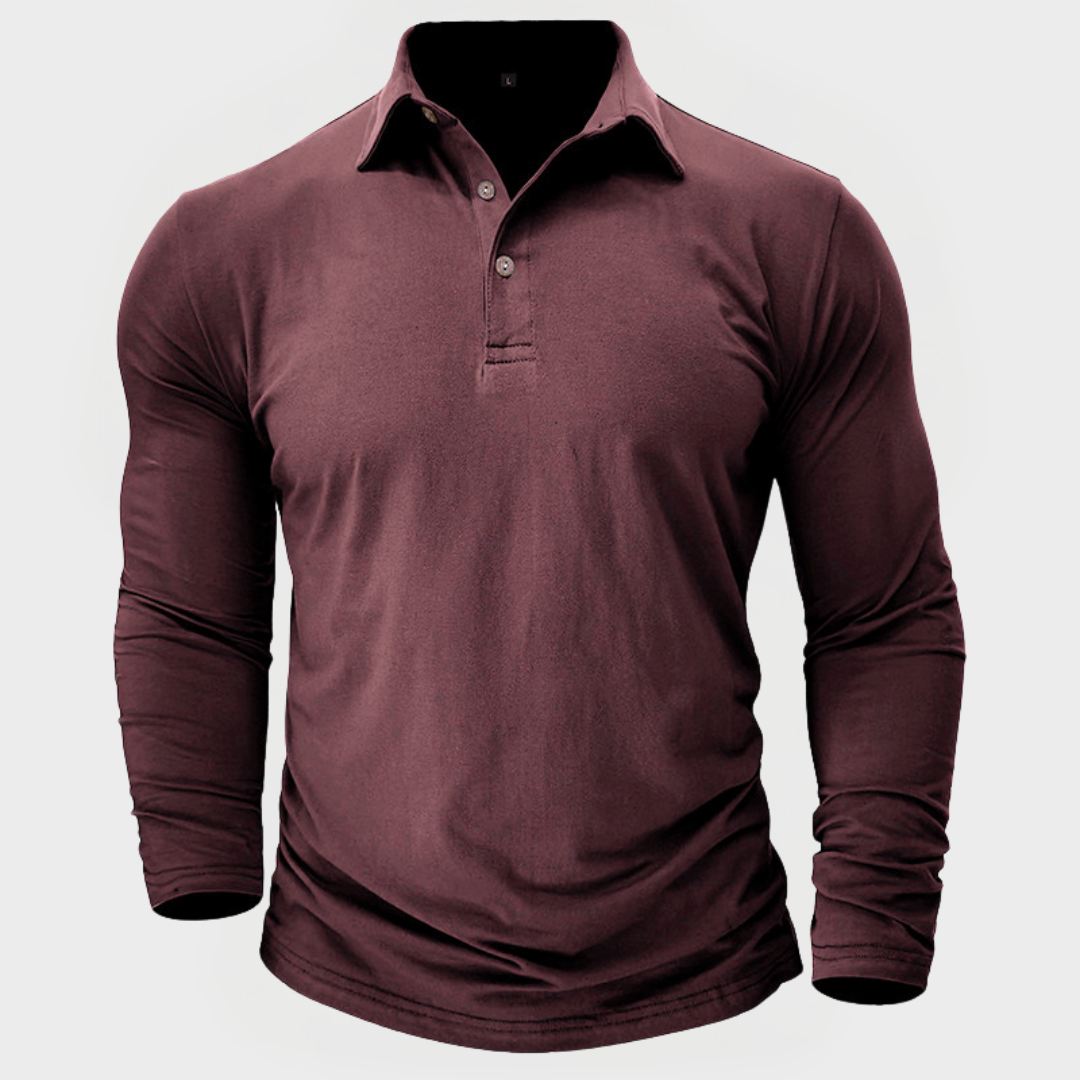Grant™ | The Long-Sleeve Cotton Polo