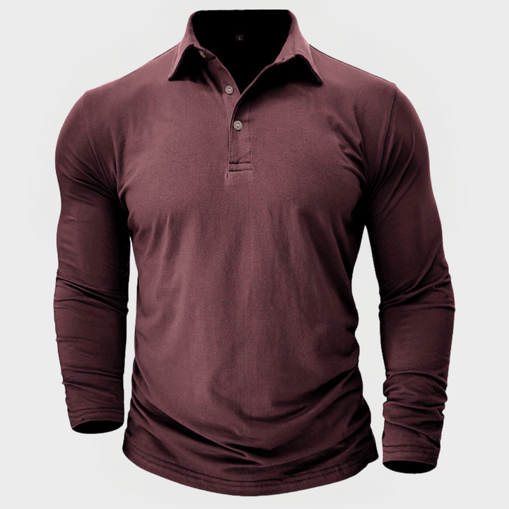 Grant™ | The Long-Sleeve Cotton Polo
