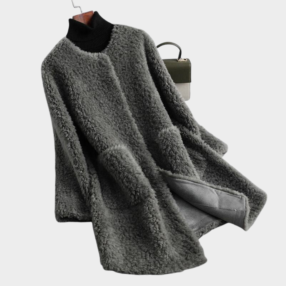 Coralie | Sophisticated Faux Fur Teddy Coat