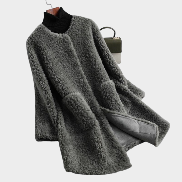 Coralie | Sophisticated Faux Fur Teddy Coat