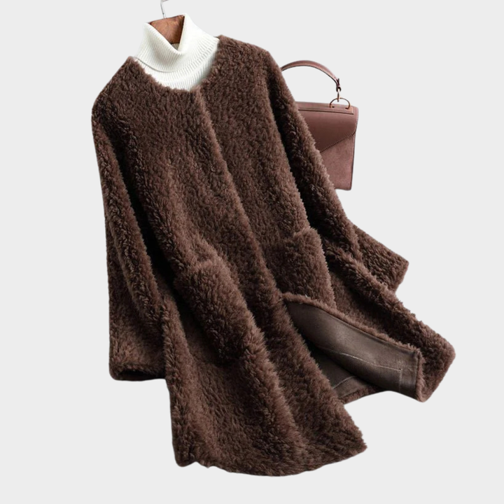 Coralie | Sophisticated Faux Fur Teddy Coat