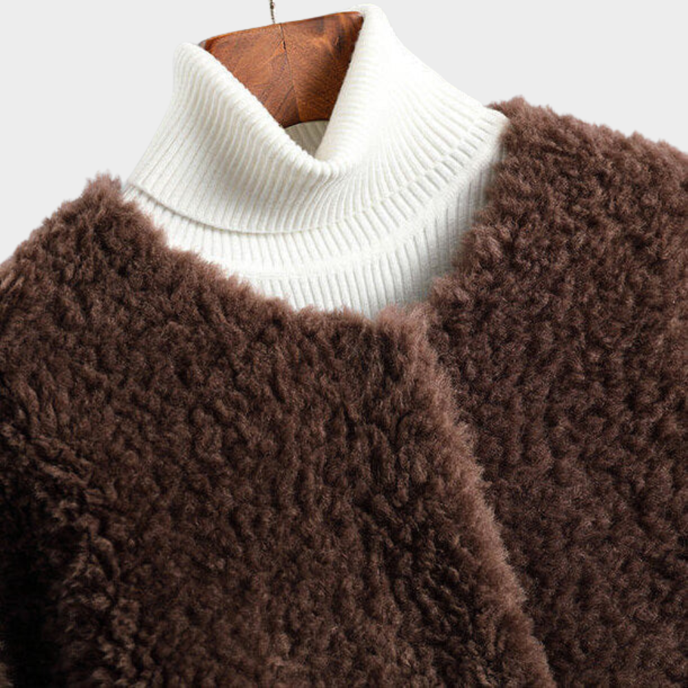 Coralie | Sophisticated Faux Fur Teddy Coat