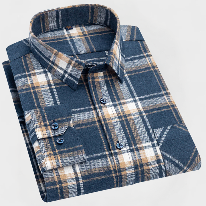 Reed™ | Men’s Checked Cotton Flannel Shirt