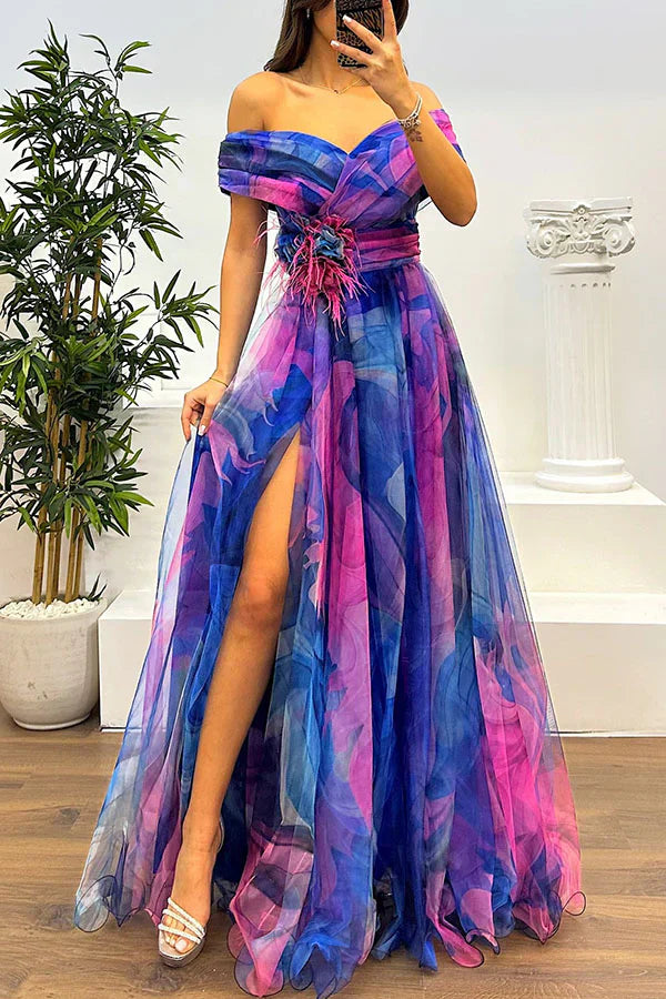 DANICA | ELEGANT OFF SHOULDER MAXI DRESS