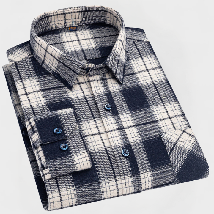 Reed™ | Men’s Checked Cotton Flannel Shirt