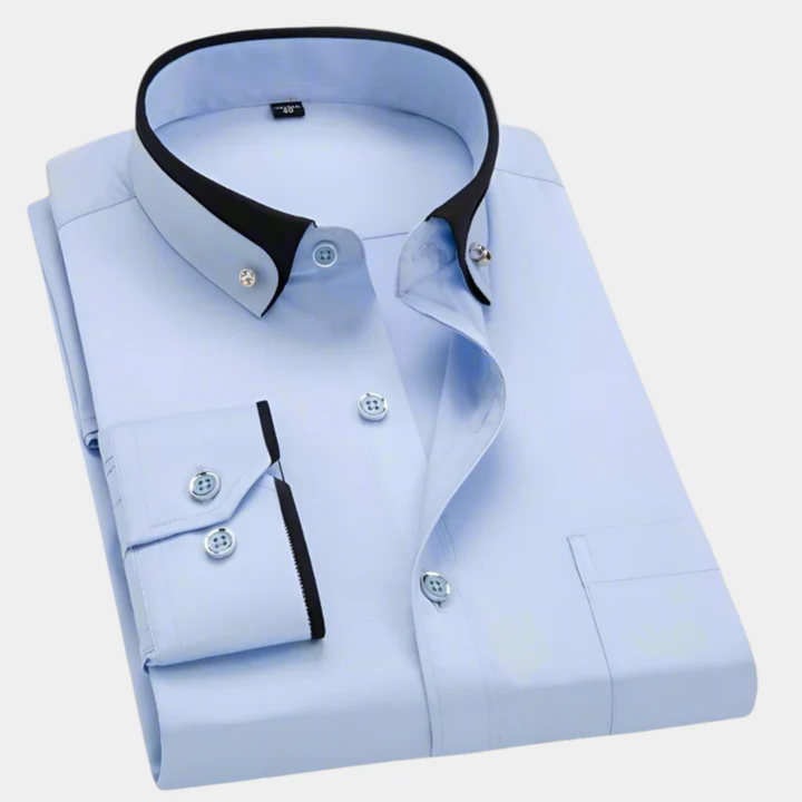 Ethan™ | Refined Contrast Collar Shirt
