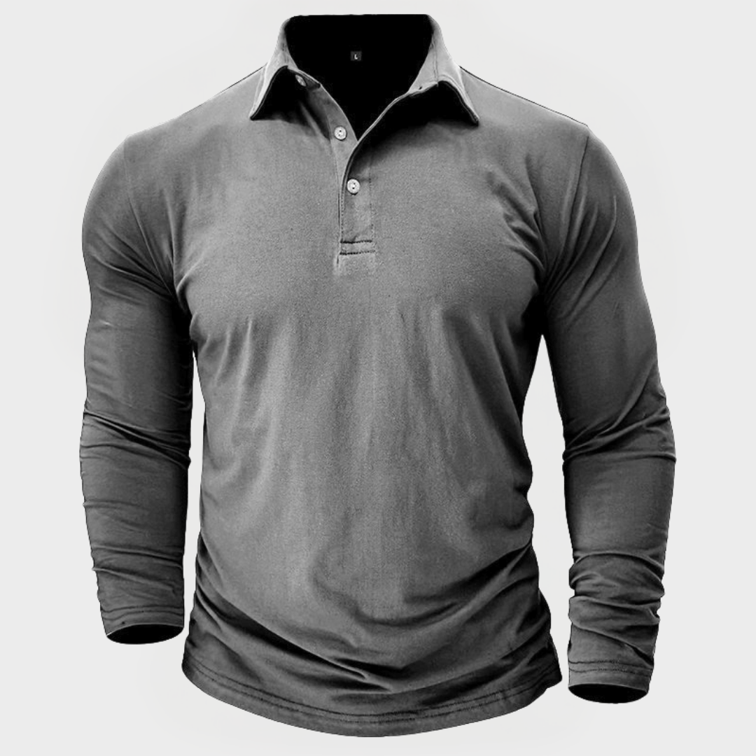 Grant™ | The Long-Sleeve Cotton Polo