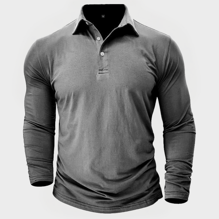 Grant™ | The Long-Sleeve Cotton Polo