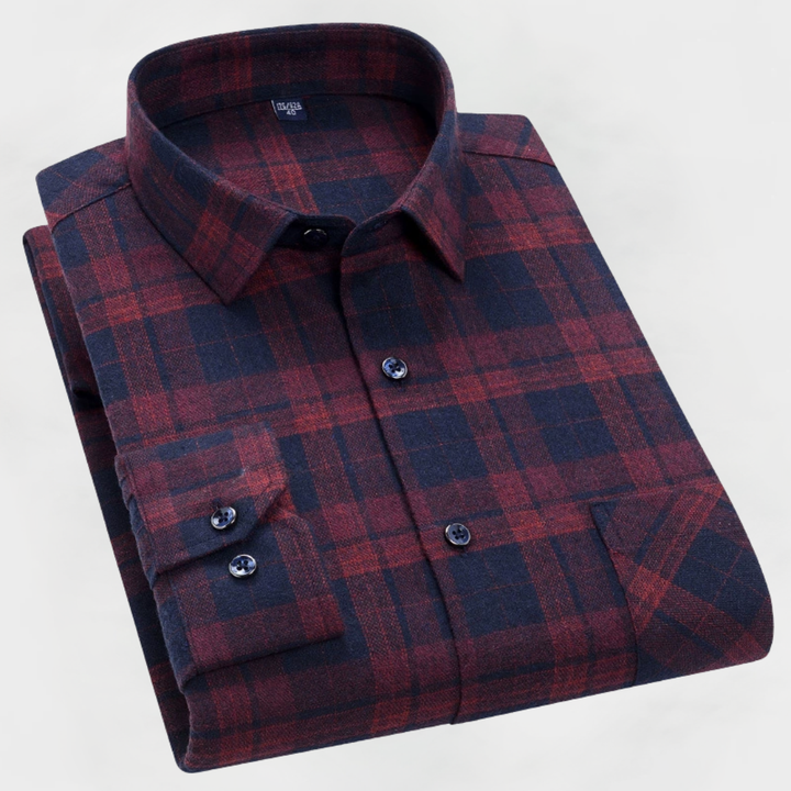 Reid™ | Premium Cotton Check Shirt