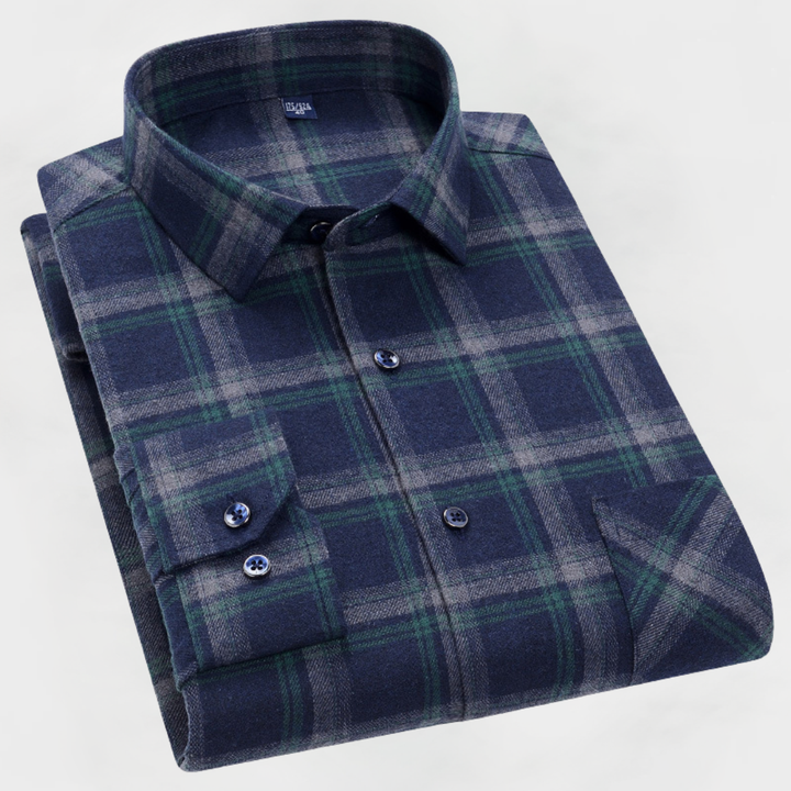 Reid™ | Premium Cotton Check Shirt