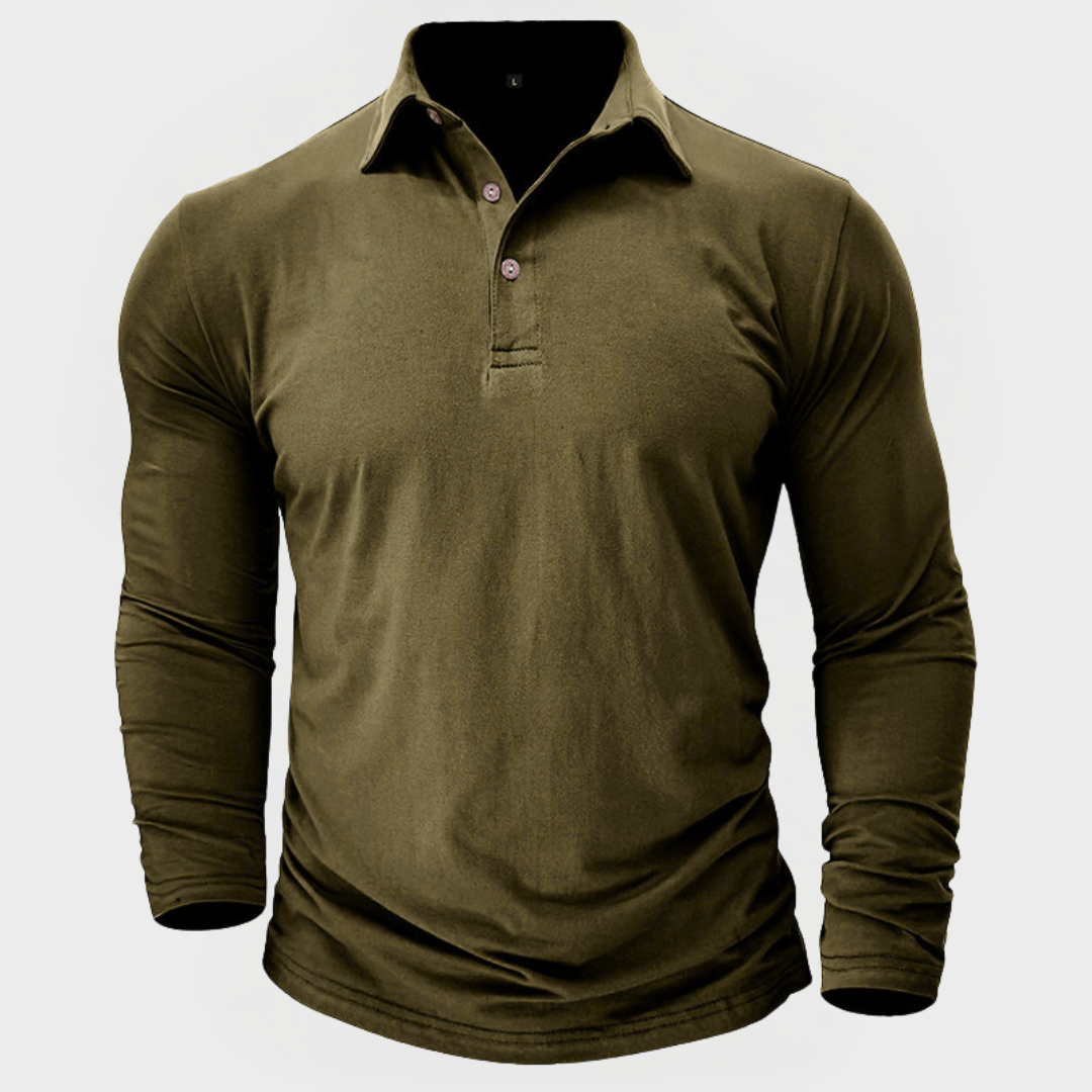 Grant™ | The Long-Sleeve Cotton Polo