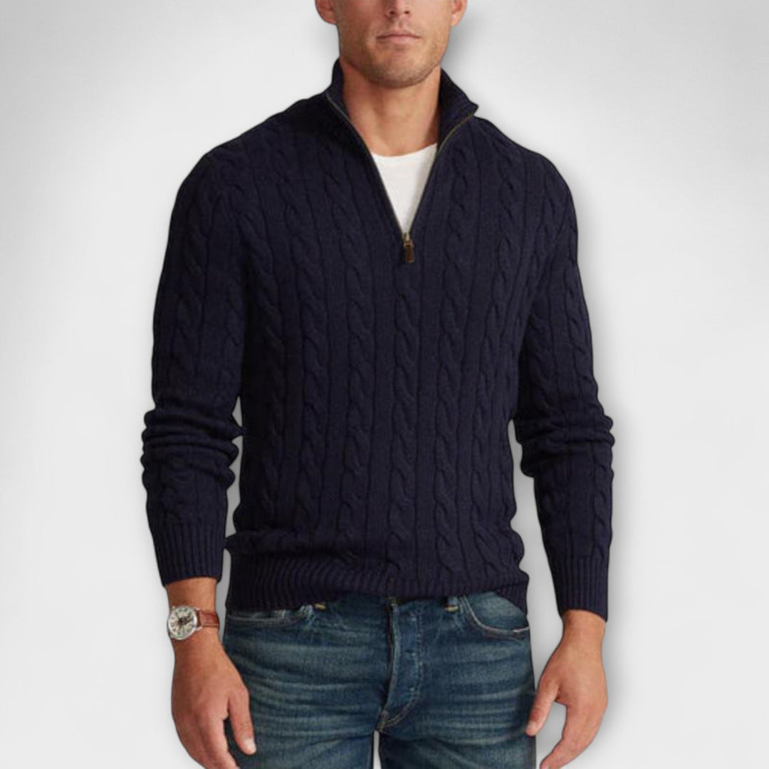 Matteo™ | Elegant Demi-Zip Jumper