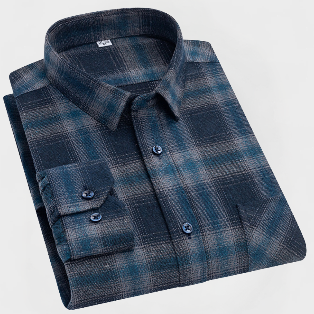 Reed™ | Men’s Checked Cotton Flannel Shirt