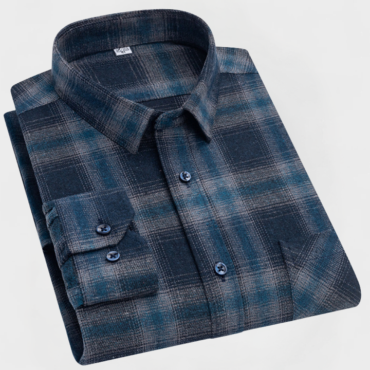 Reed™ | Men’s Checked Cotton Flannel Shirt