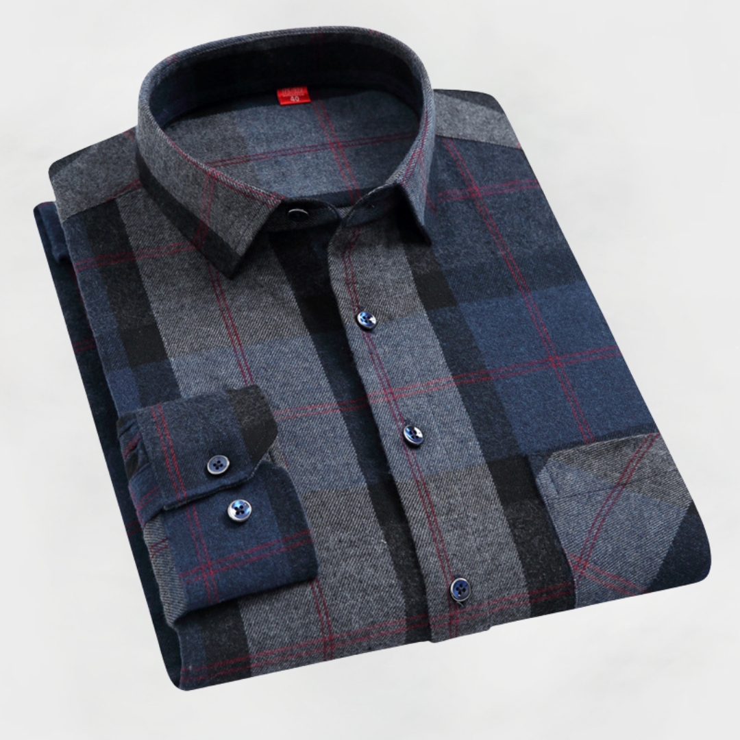 Reid™ | Premium Cotton Check Shirt