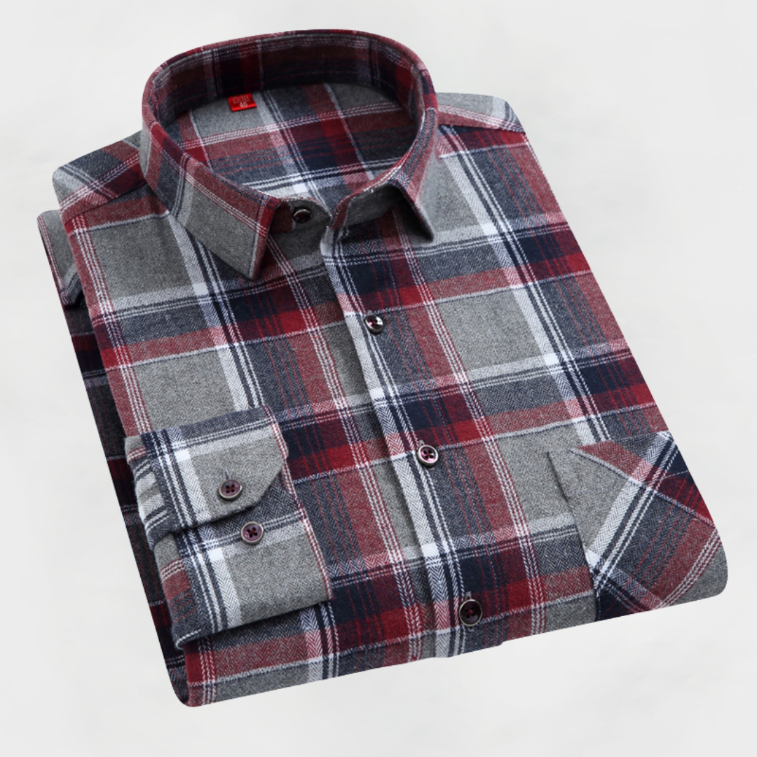 Reid™ | Premium Cotton Check Shirt