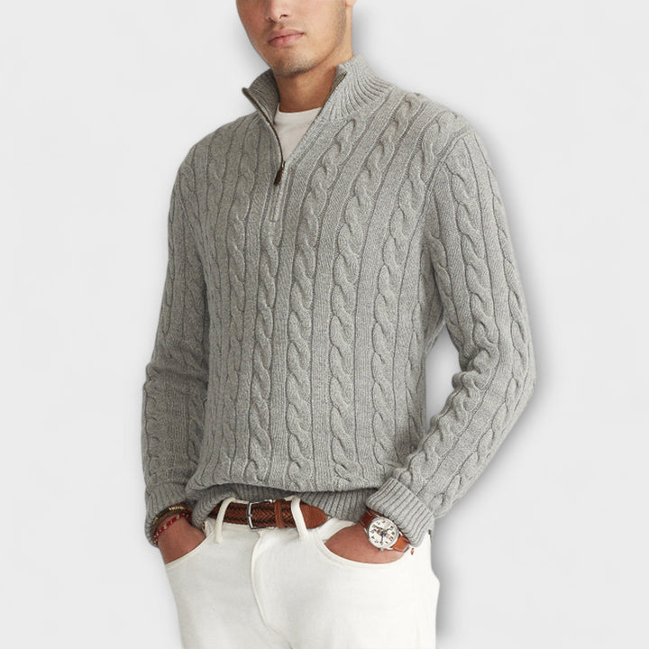 Matteo™ | Elegant Demi-Zip Jumper