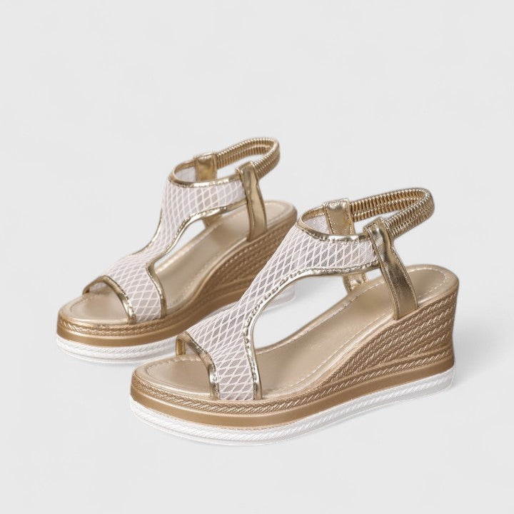 Sylvara | Women’s T-strap wedge heels