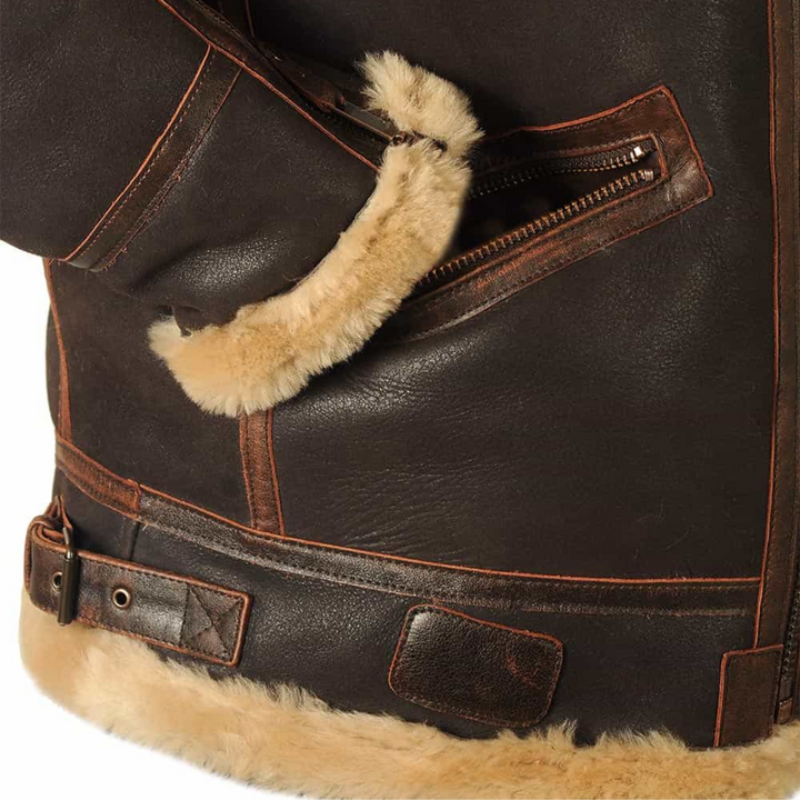 Harrison™ | Classic Shearling Aviator Jacket