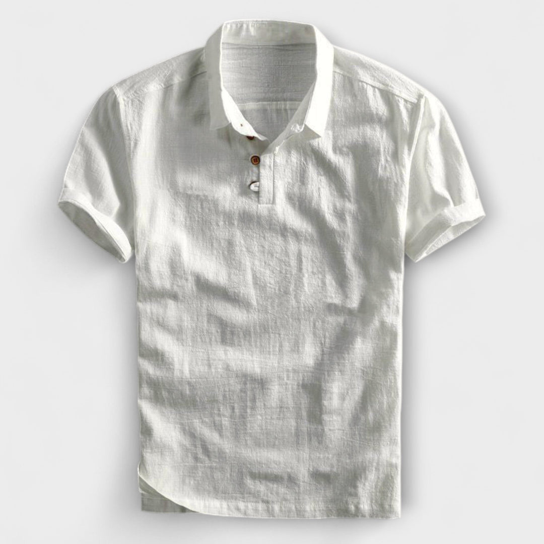 Lior™ | Cotton Linen Polo Shirt
