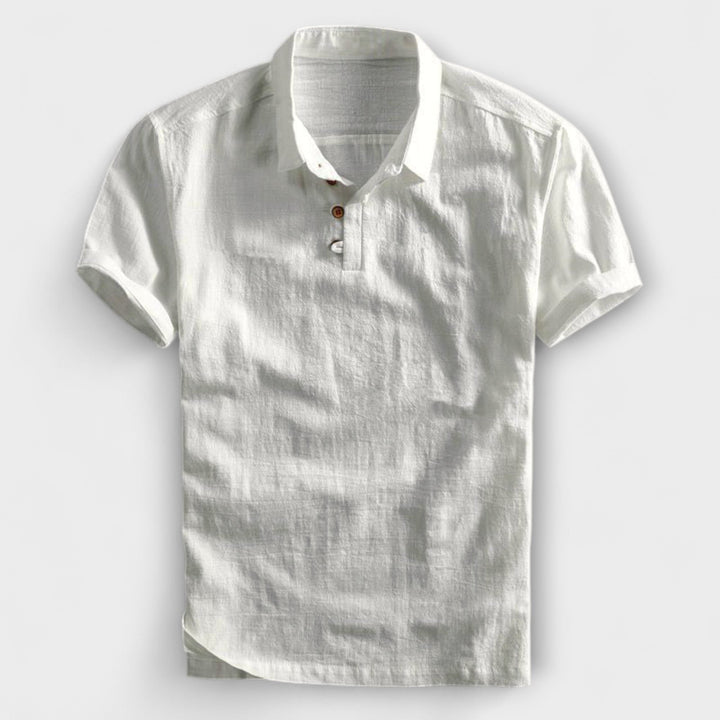 Lior™ | Cotton Linen Polo Shirt