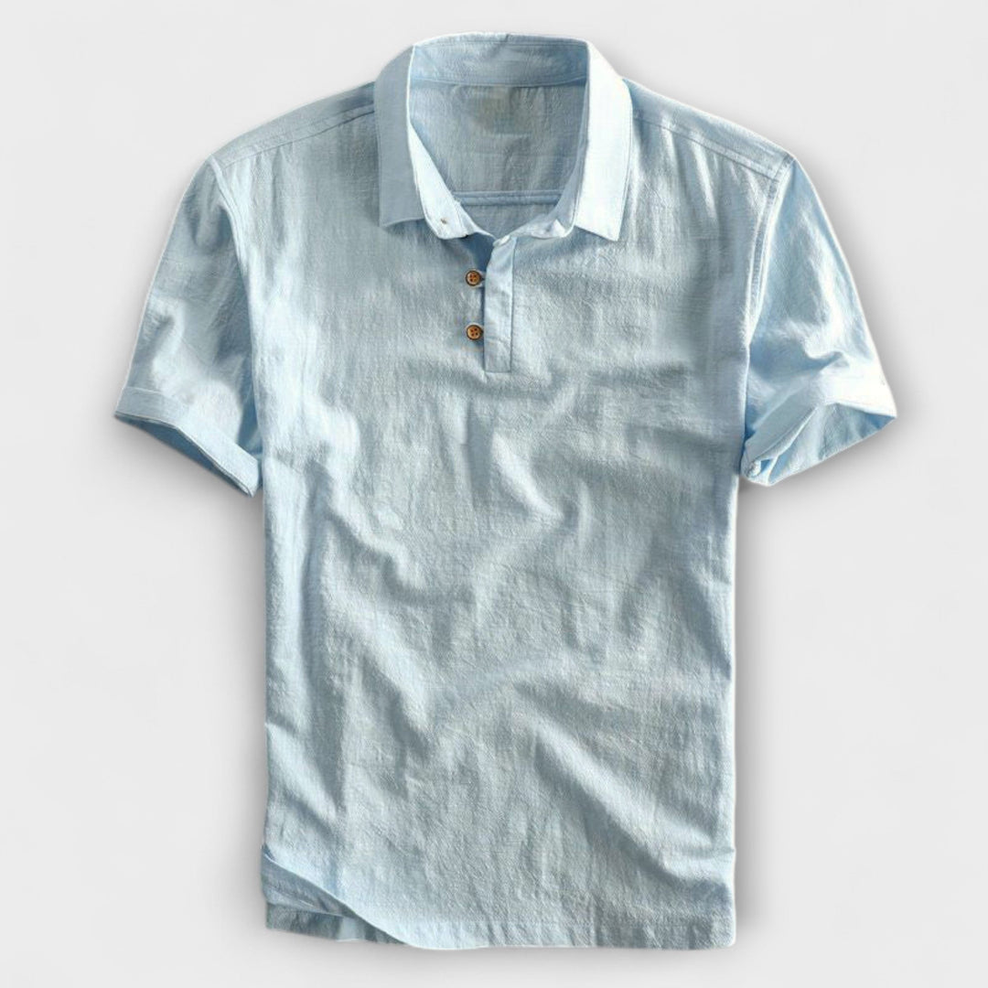 Lior™ | Cotton Linen Polo Shirt