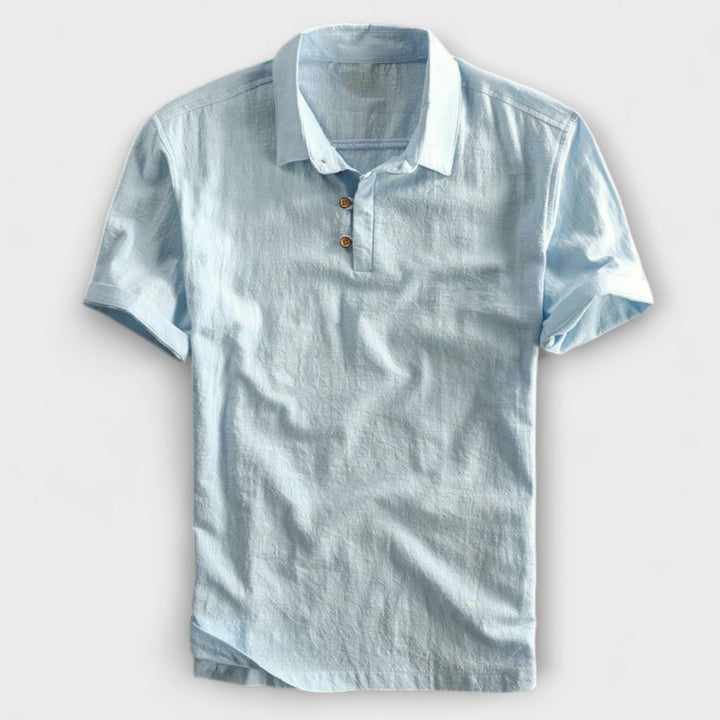 Lior™ | Cotton Linen Polo Shirt