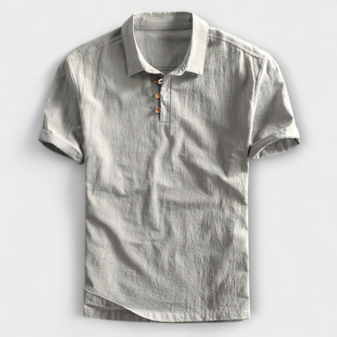 Lior™ | Cotton Linen Polo Shirt