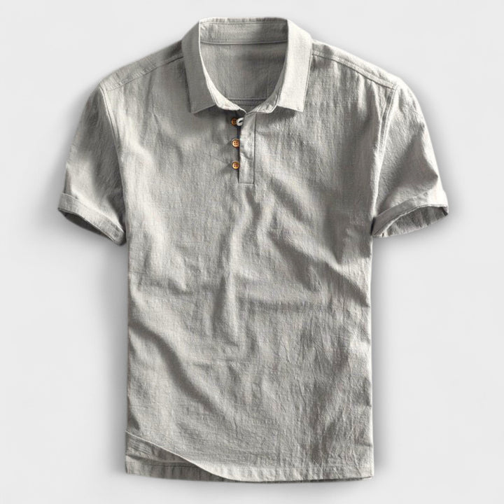 Lior™ | Cotton Linen Polo Shirt