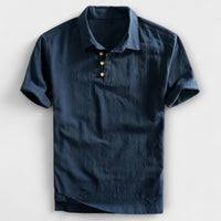Lior™ | Cotton Linen Polo Shirt