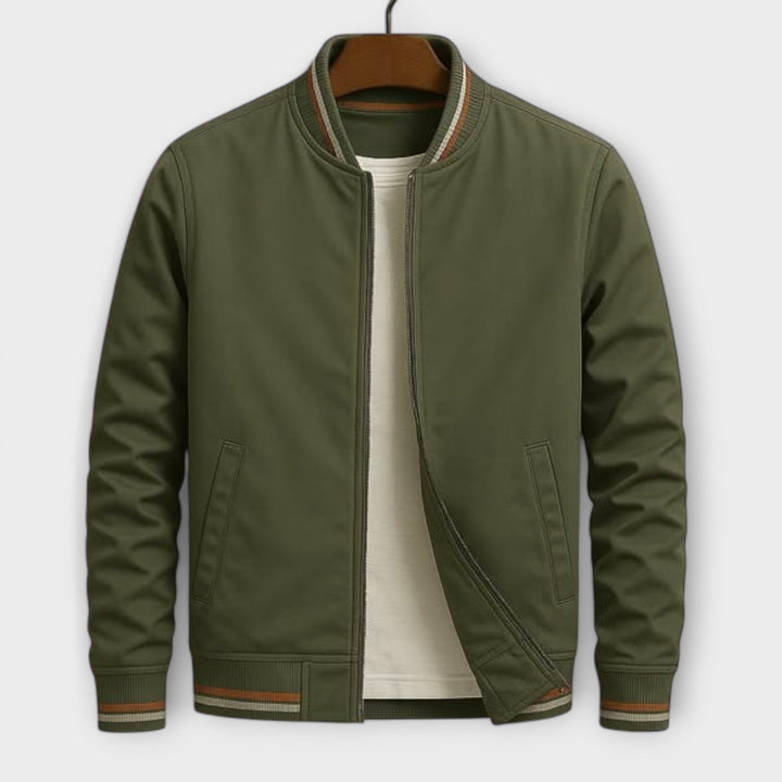 Jasper™ | Striped Bomber Jacket