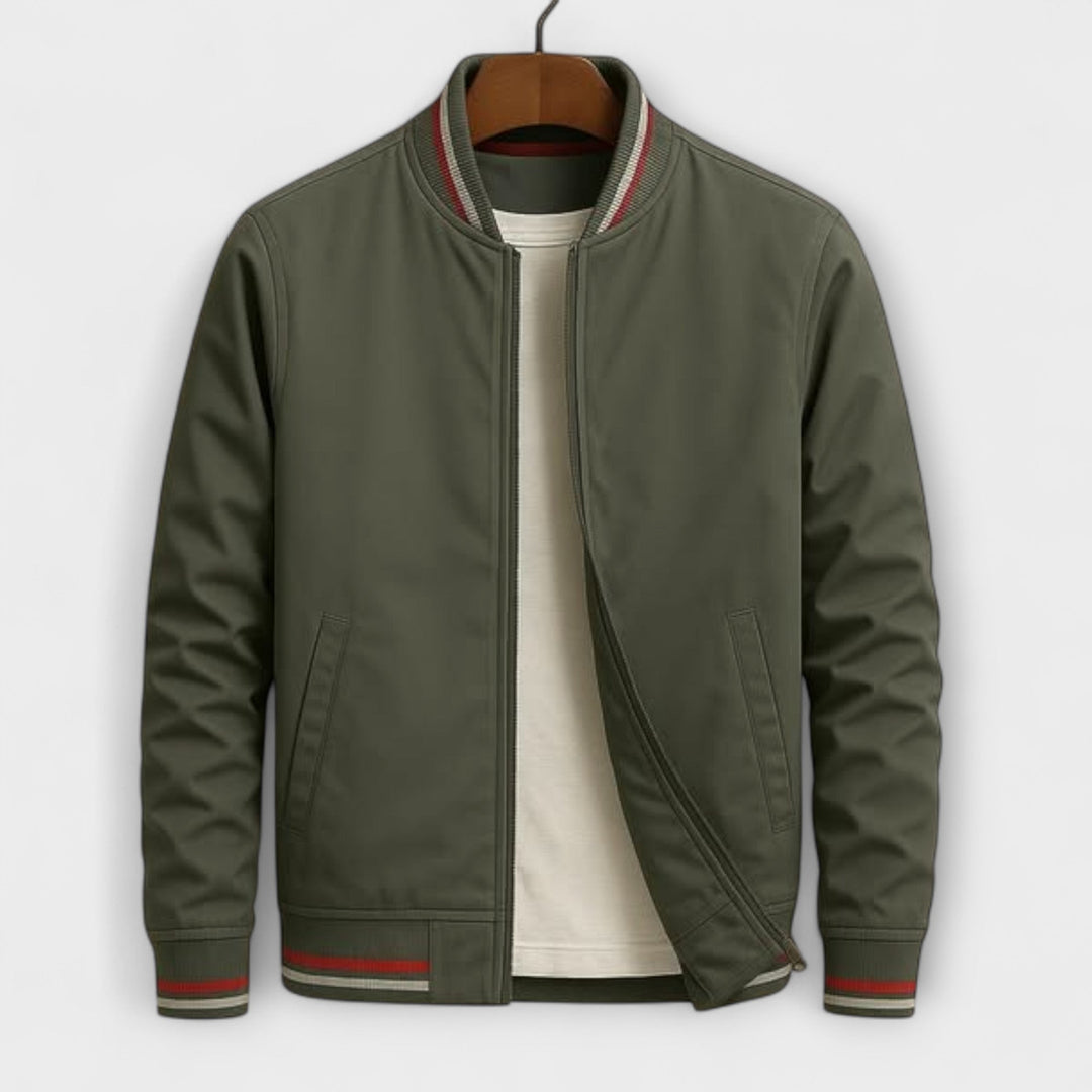 Jasper™ | Striped Bomber Jacket