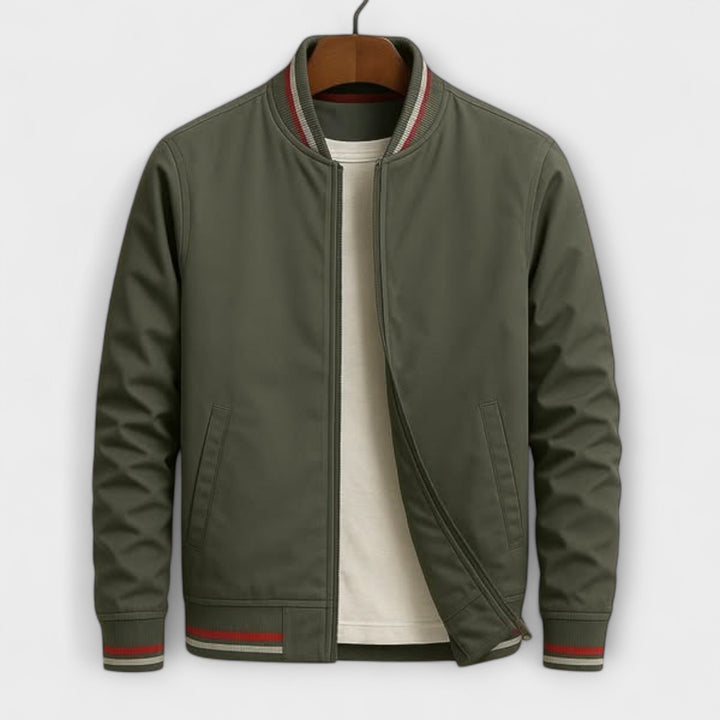 Jasper™ | Striped Bomber Jacket