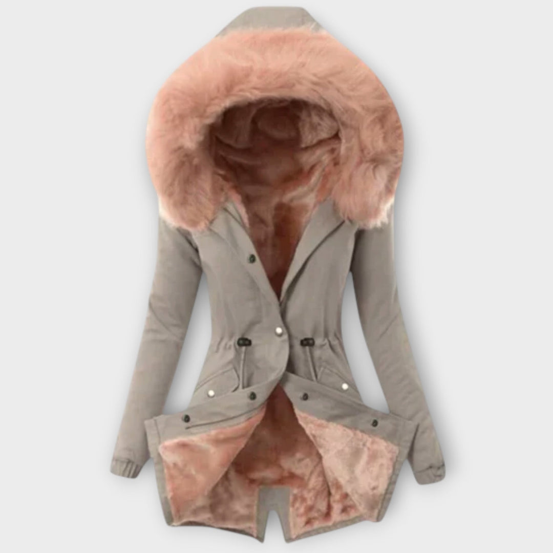 Celine™ | Chic Winter Jacket with Fur