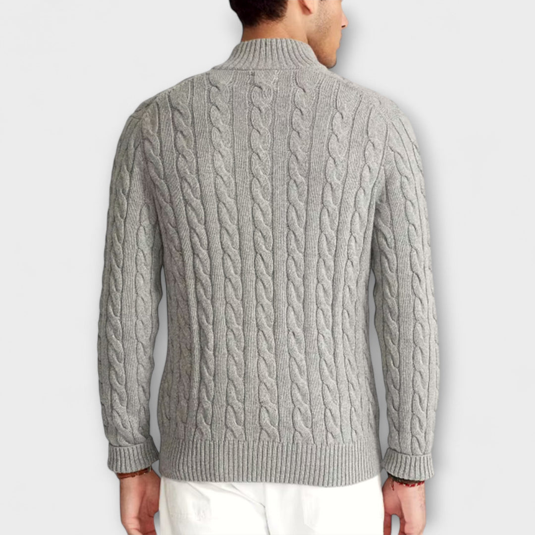 Matteo™ | Elegant Demi-Zip Jumper