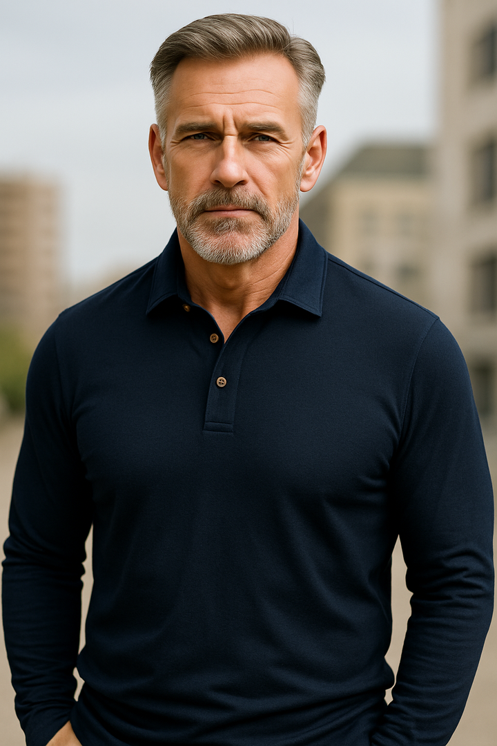 Grant™ | The Long-Sleeve Cotton Polo