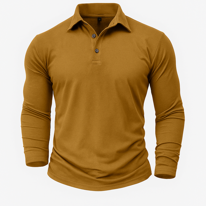 Grant™ | The Long-Sleeve Cotton Polo